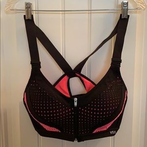 VSX Sport Bra Black and Pink 38C Victoria's Secret
